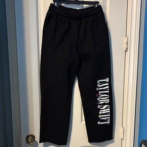 Taylor Swift The Eras Tour Black Sweatpants with Tour Logo